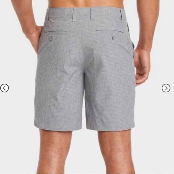NWT hybrid swim shorts with 4 way stretch gray men’s size 30 or XS - Picture 2 of 8
